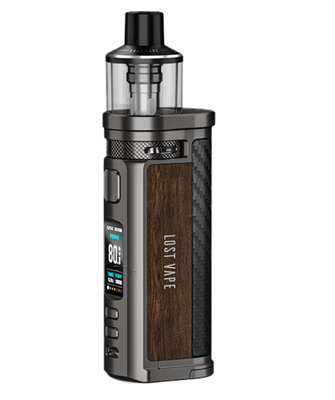 Pod Mod Lost Vape Centaurus Q80 Gunmetal Teak Wood (Сірий з деревом)