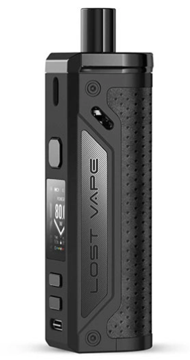 Pod Mod Lost Vape Thelema 80W Black Gain Leather (Чорний)