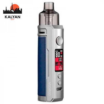 Pod Mod VooPoo Drag X 80W Silver Blue (Сріблясто-блакитний)