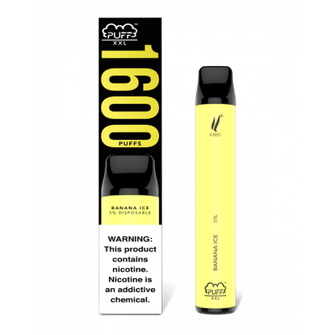 Одноразова Pod Система Puff Bar XXL 1600 Banana ice (Банан з холодком)