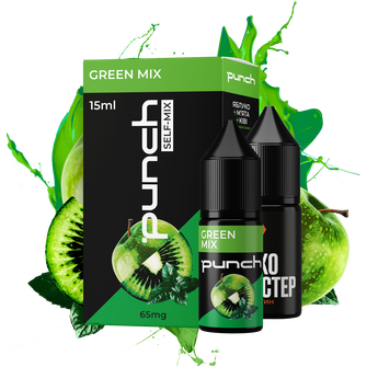 Набор Punch Green Mix (Яблоко Киви Мята) 15 мл 65 мг