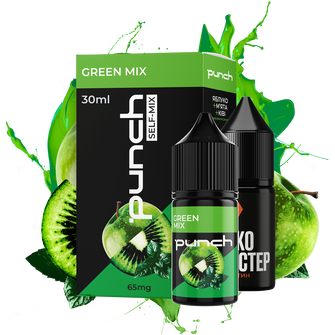 Набор Punch Green Mix (Яблоко Киви Мята) 30 мл 65 мг