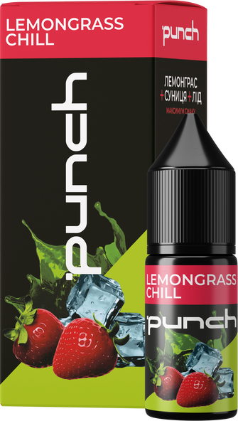 Набір Punch Lemongrass Chill (Лемонграс Суниця Лід) 10 мл 50 мг Набір Punch Lemongrass Chill (Лемонграс Суниця Лід) 10 мл 50 мг
