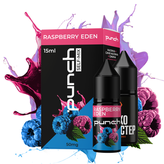 Набор Punch Raspberry Eden (Розовая и голубая малина Ежевика) 15 мл 50 мг