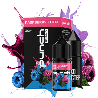 Набір Punch Raspberry Eden (Рожева та блакитна малина Ожина) 30 мл 50 мг