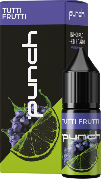 Набір Punch Tutti Frutti (Виноград Ківі Лайм) 10 мл 50 мг