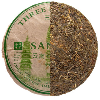 Шен Пуер Цзин Лун Три пагоди 2021р - 357 г