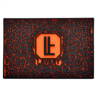 Силіконовий килимок Lavart Black Orange (Чорно-помаранчевий) 30х20 см