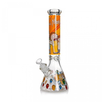 Стеклянный бонг Rick&Morty Beaker Orange (Оранжевый)