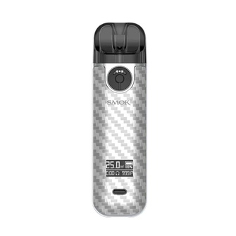 Pod-система Smok Novo 4 Pod Kit Silver Carbon fiber (Сріблясте вуглецеве волокно)