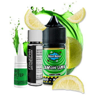 Набір Sour Boom Lemon lime (Лимон Лайм) 15 мл 50 мг