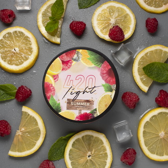 Табак 420 Light Айс Малина Лимон 250г