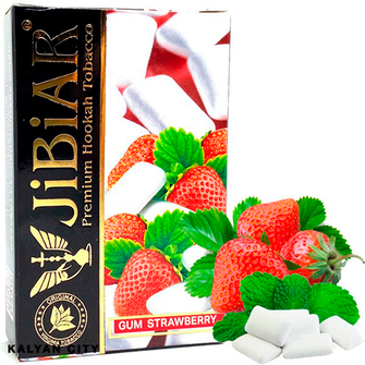 Тютюн Jibiar Gum Strawberry (Жуйка Полуниця) 50г