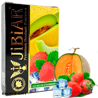 Тютюн Jibiar Ice Melon Strawberry (Диня Полуниця Лід) 50г