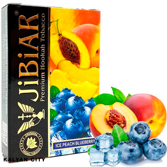 Тютюн Jibiar Ice Peach Blueberry (Лід Персик Чорниця) 50г
