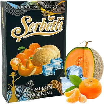 Тютюн Serbetli Ice Melon Tangerine (Диня Мандарин Лід) 50г