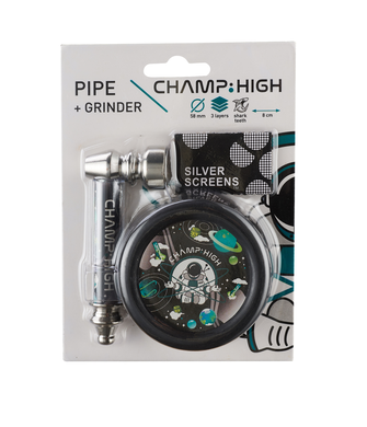 Трубка металева з гріндером Champ High Maxi Smart Duo Pipe + Grinder Black (Чорний)