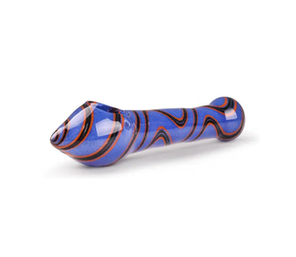 Трубка скляна Mistiq Blue Black (Синьо-чорний) 15 см