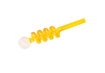 Трубка скляна Mistiq Yellow (Жовтий) 14 см