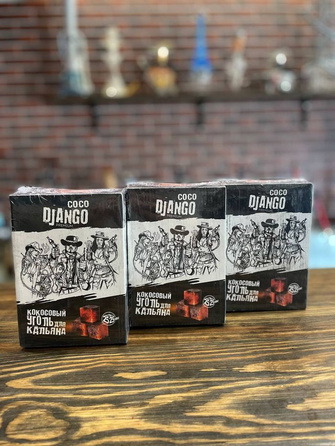 Кокосове вугілля для кальяну Coco Django 1 кг 25x25