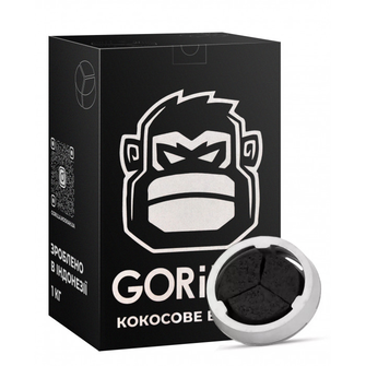 Кокосове вугілля для кальяну Gorilla Kalaud, 1 кг