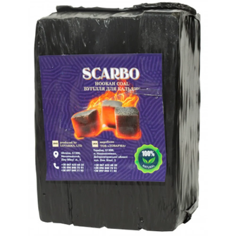Горіхове вугілля для кальяну Scarbo Horeca, 1 кг