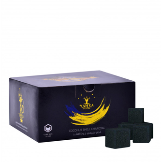 Кокосове вугілля для кальяну Yahya Elegance King, 32 шт