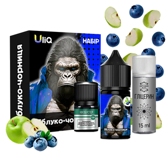 Набір Uliq 30 мл 50 мг Salt Яблуко Чорниця