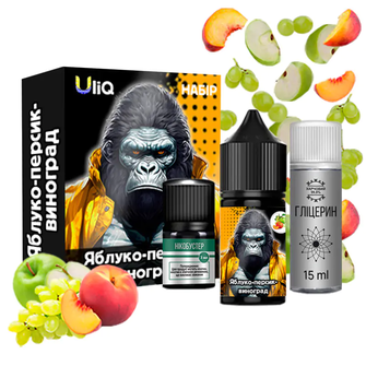 Набір Uliq 30 мл 50 мг Salt Яблуко Персик Виноград