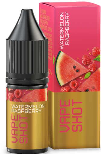 Сольова рідина Vape Shot Watermelon Raspberry (Кавун малина) 10 мл 50 мг