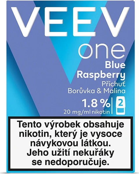 Картриджі VEEV one Blue Raspberry (Блакитна Малина) 18 мг (1.8% ...