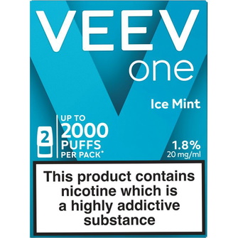 Картриджі VEEV one Ice Mint (Лід М'ята) 18 мг (1.8%)