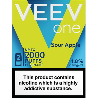 Картриджі VEEV one Sour Apple (Кисле Яблуко) 18 мг (1.8%)