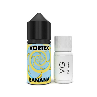 Набір сольвої рідини Vortex Banana (Банан) 30 мл 50 мг