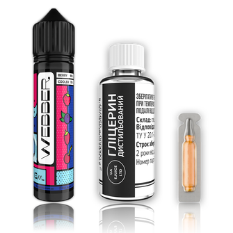 Набір органічної рідини Webber Berry Mix Cooler (Ягідний мікс Лід) 60 мл 3 мг