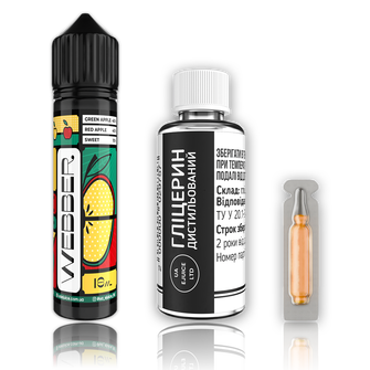 Набір органічної рідини Webber Double Apple (Подвійне яблуко) 120 мл 3 мг