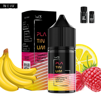 Набір WES Platinum Raspberry Banana Lemon (Малина Банан Лимон) 30 мл 50 мг