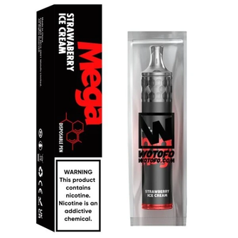 Wotofo Mega 1500 Strawberry Ice Cream (Полуничне морозиво)