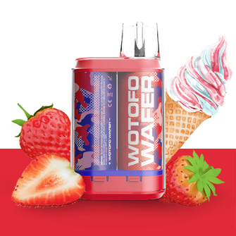 Wotofo Wafer 5000 Strawberry Ice Cream (Полуниця морозиво)