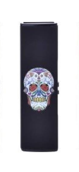 Запальничка Champ USB Lighters Black Skull White Red (Біло-червоний)