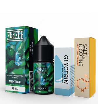 Набір ZeeZee Menthol (Ментол) 30 мл 50 мг